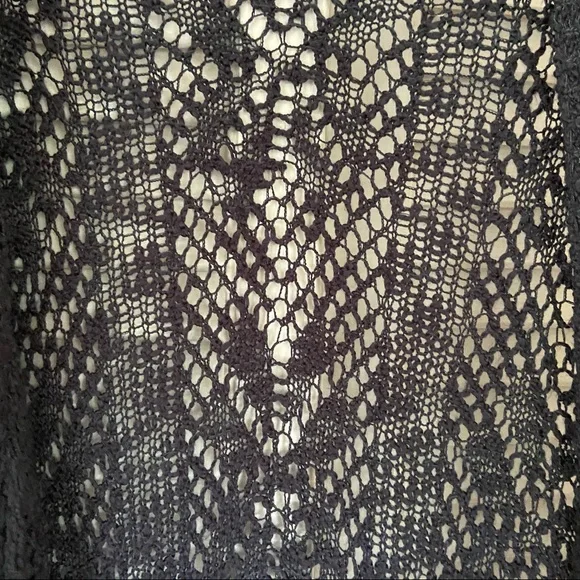 {RD Style} Navy Knit Draped Waterfall Cardigan - Medium - Picture 3 of 5